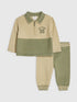 River Island Green Colour Block Polo Shirt & Joggers Set - Green / Up To 3 Months (50 - 62cm)