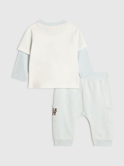 River Island Cream Cuddle Buddy Top &amp; Joggers Set
