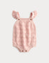 Pure Cotton Frill Knitted Romper (7lbs-18 Mths)