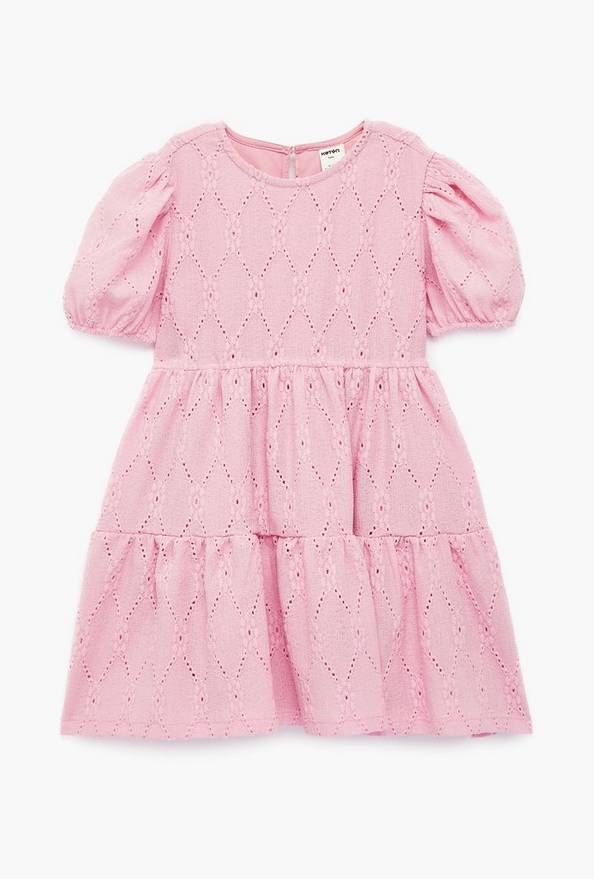 Koton Short Sleeves Layer Detailed Floral Dress