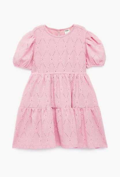 Koton Short Sleeves Layer Detailed Floral Dress