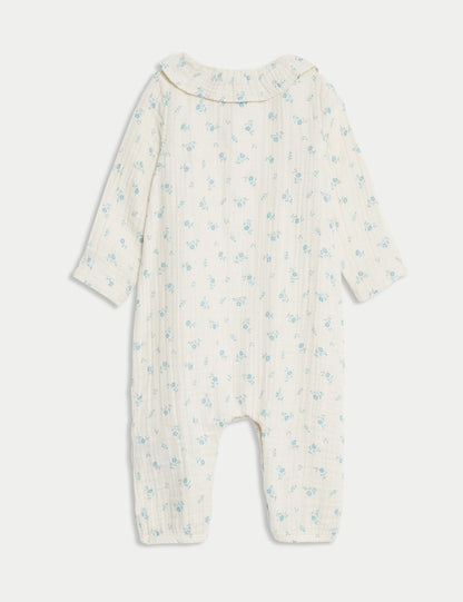 Pure Cotton Floral All in One (0-12 Mths)