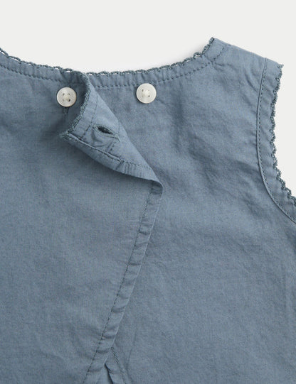 2 Piece Pure Cotton Embroidered Outfit (0-12 Mths)