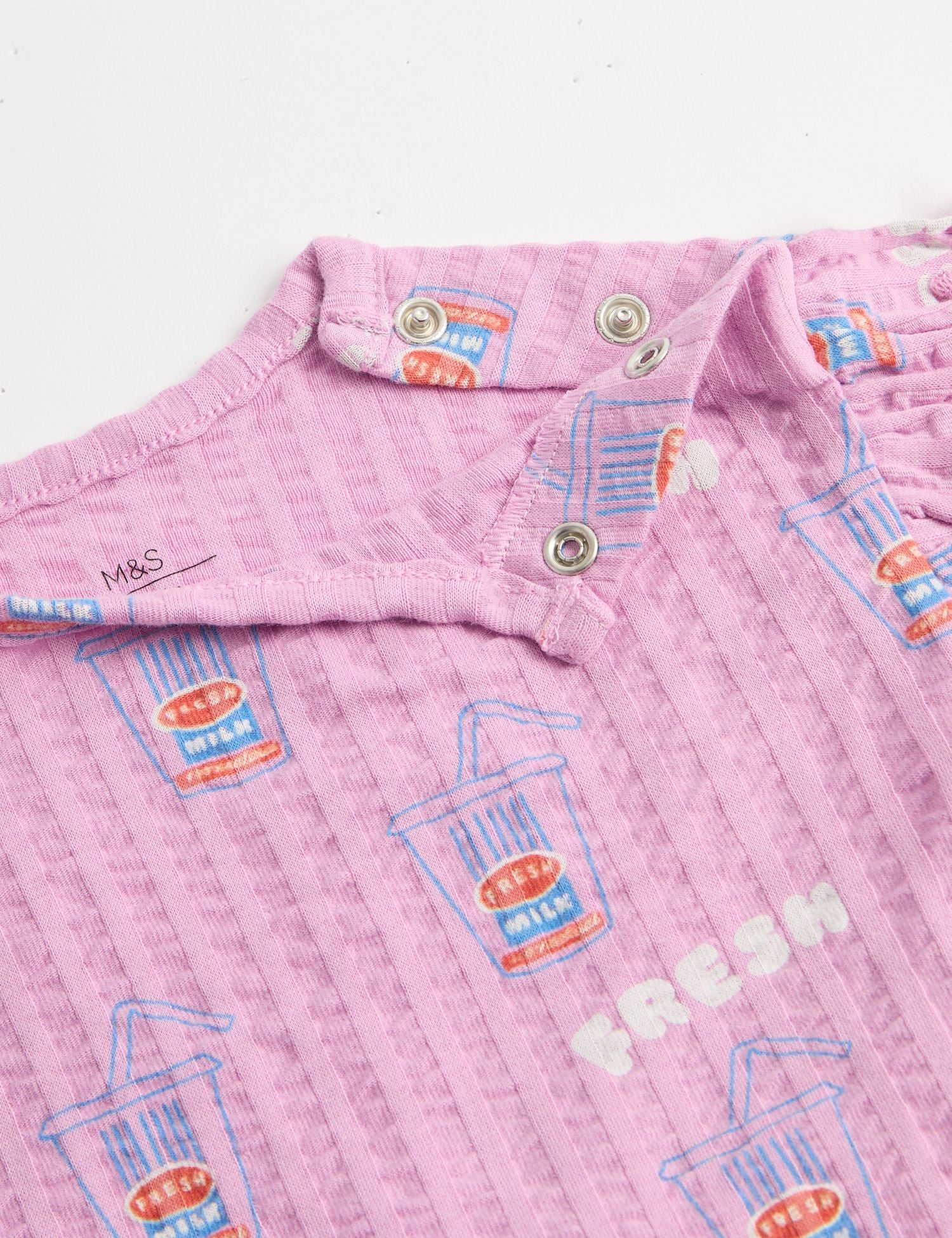 2 Piece Pure Cotton Seersucker Printed Outfit (0-3 Yrs)