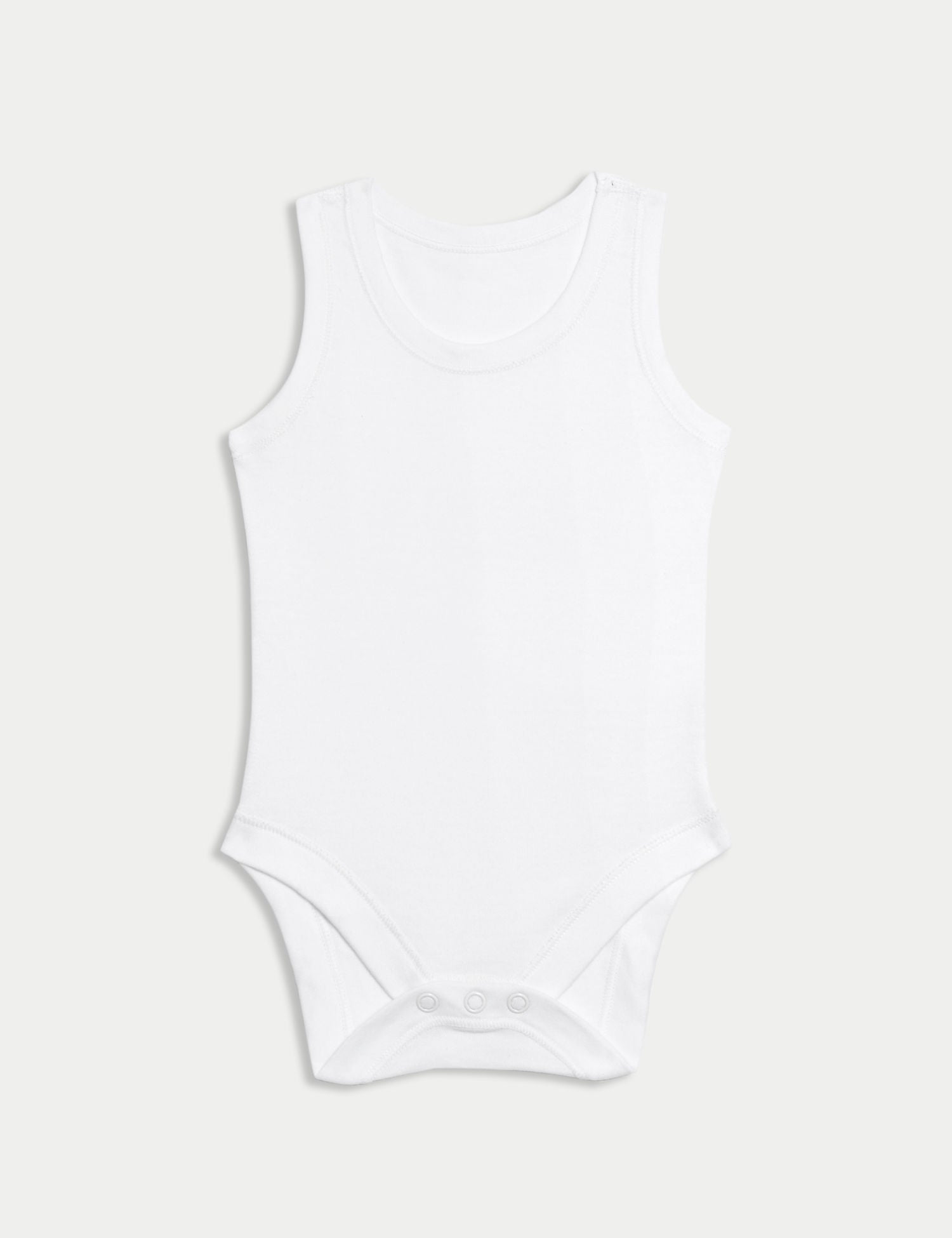 7 Pack Pure Cotton Sleeveless Bodysuits (5lbs-3 Yrs)