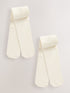 Cream Baby Tights 2 Pack - Size 50cm (First Size) - Cream