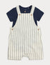 2 Piece Cotton Rich Romper Set (0-3 Yrs) - BLUE MIX / 12-18 Months