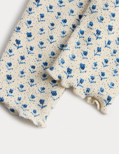 2pc Cotton Bow Blouse with Leggings (0-3 Yrs)
