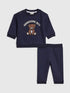 River Island Blue Bear Top & Trousers Set
