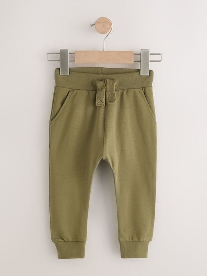 Grey/Black/Green Skinny Fit Joggers 5 Pack (3mths-7yrs) - Size 3-6 Months (62-68cm)