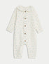 Pure Cotton Floral All in One (0-12 Mths) - IVORY MIX / Newborn