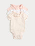 3 Pack Cotton Rich Cupcake Bodysuits (6&
