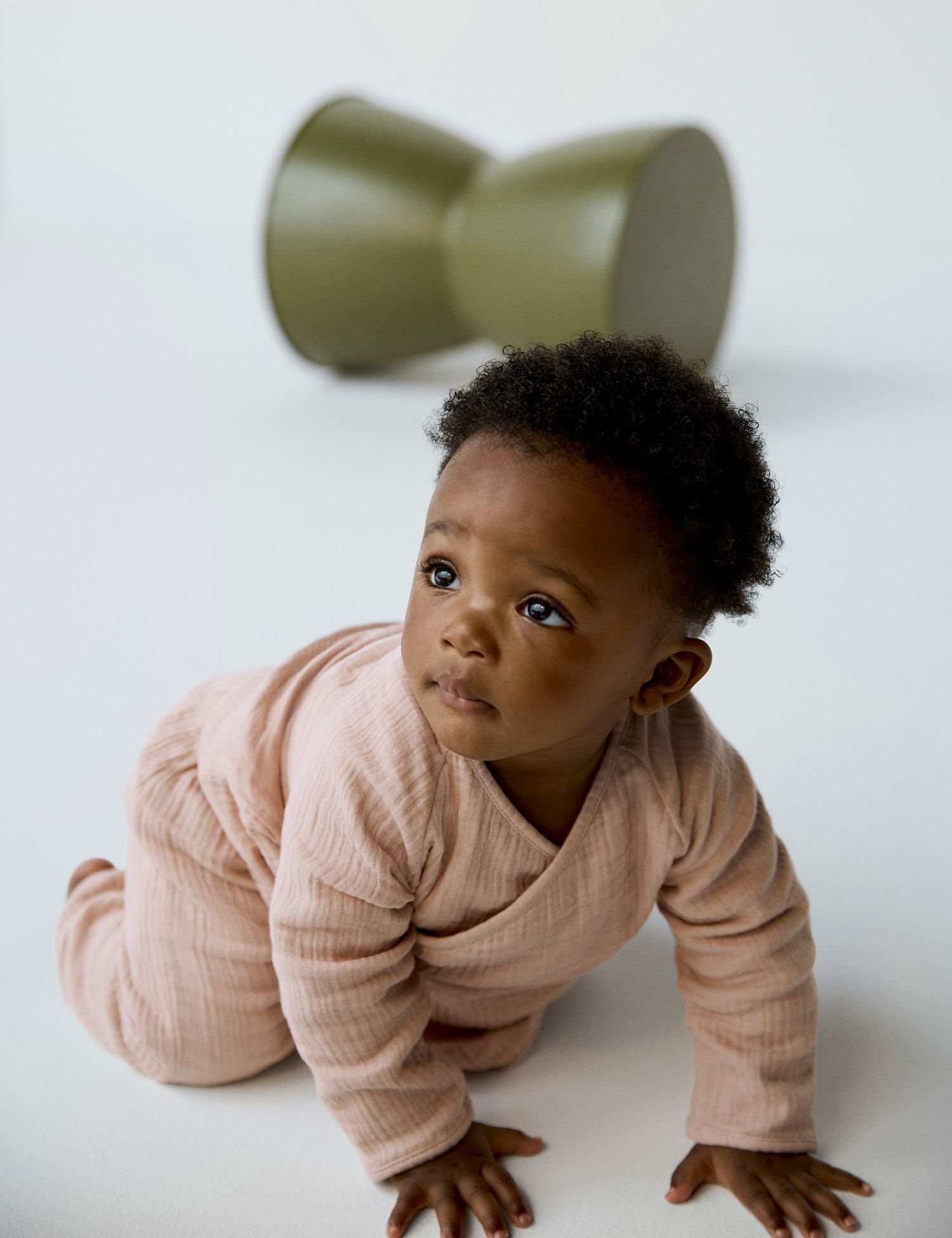 2pc Pure Cotton Wrap Outfit (7lbs-2 Yrs) - BLUSH / 9-12 Months