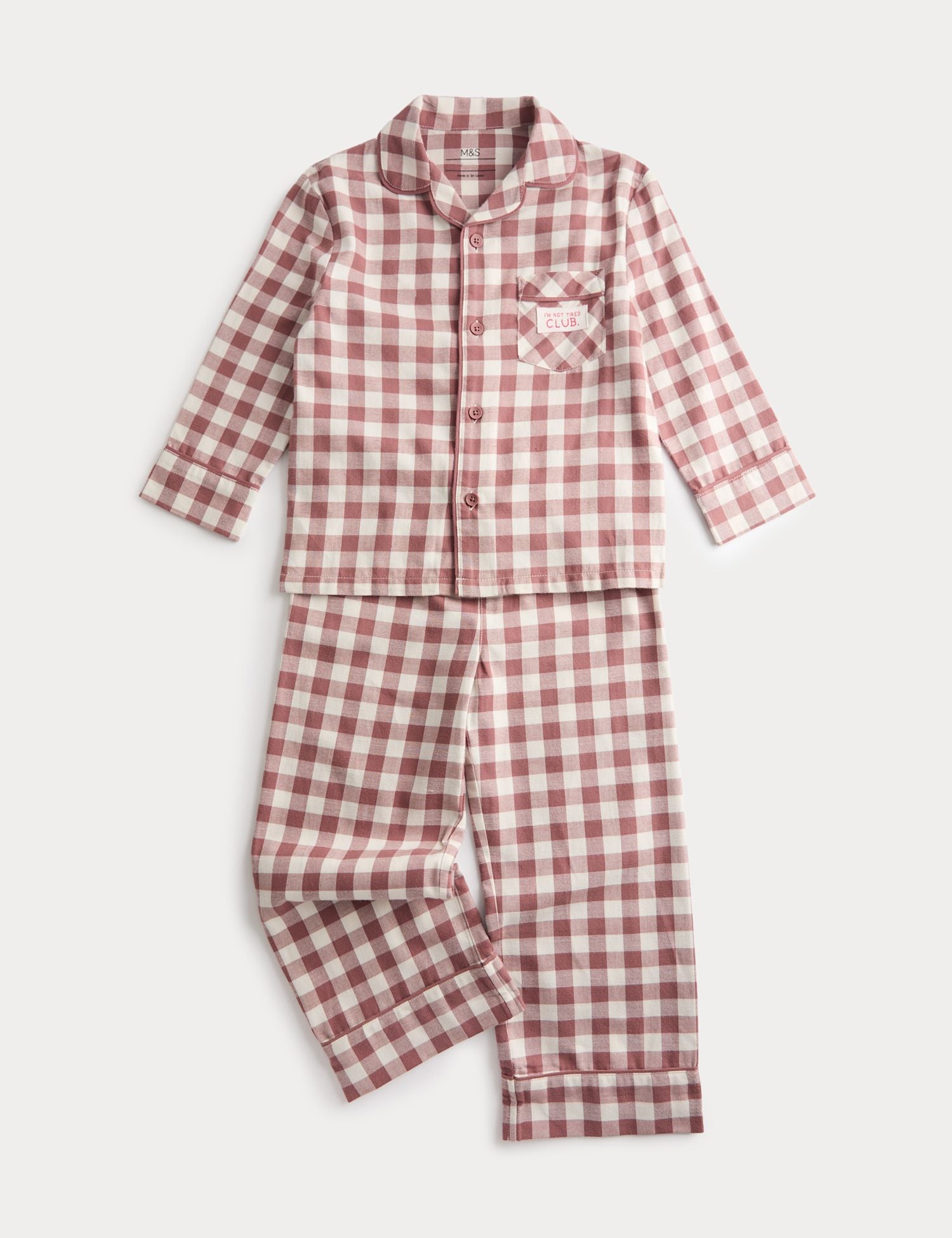 Pure Cotton Gingham Pyjamas (9 Mths - 8 Yrs)