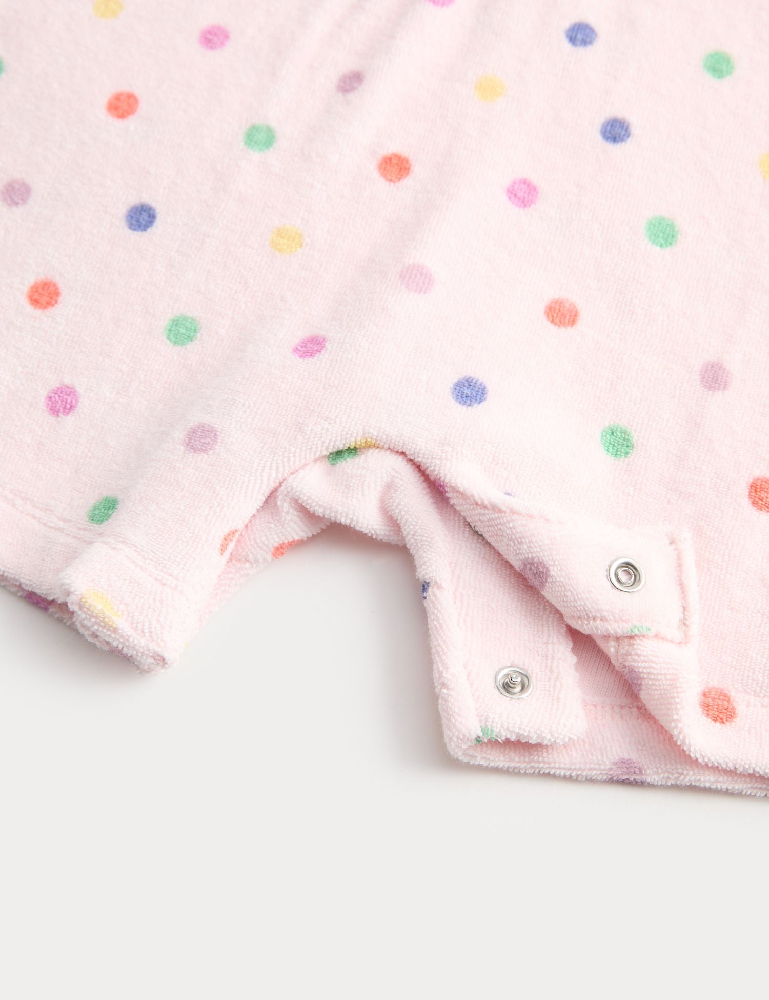 Pure Cotton Spotty Towelling All in One (0-3 Yrs)