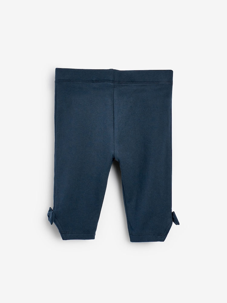 Navy Cropped Leggings (3mths-7yrs) - Size 3-6 Months (62-68cm)