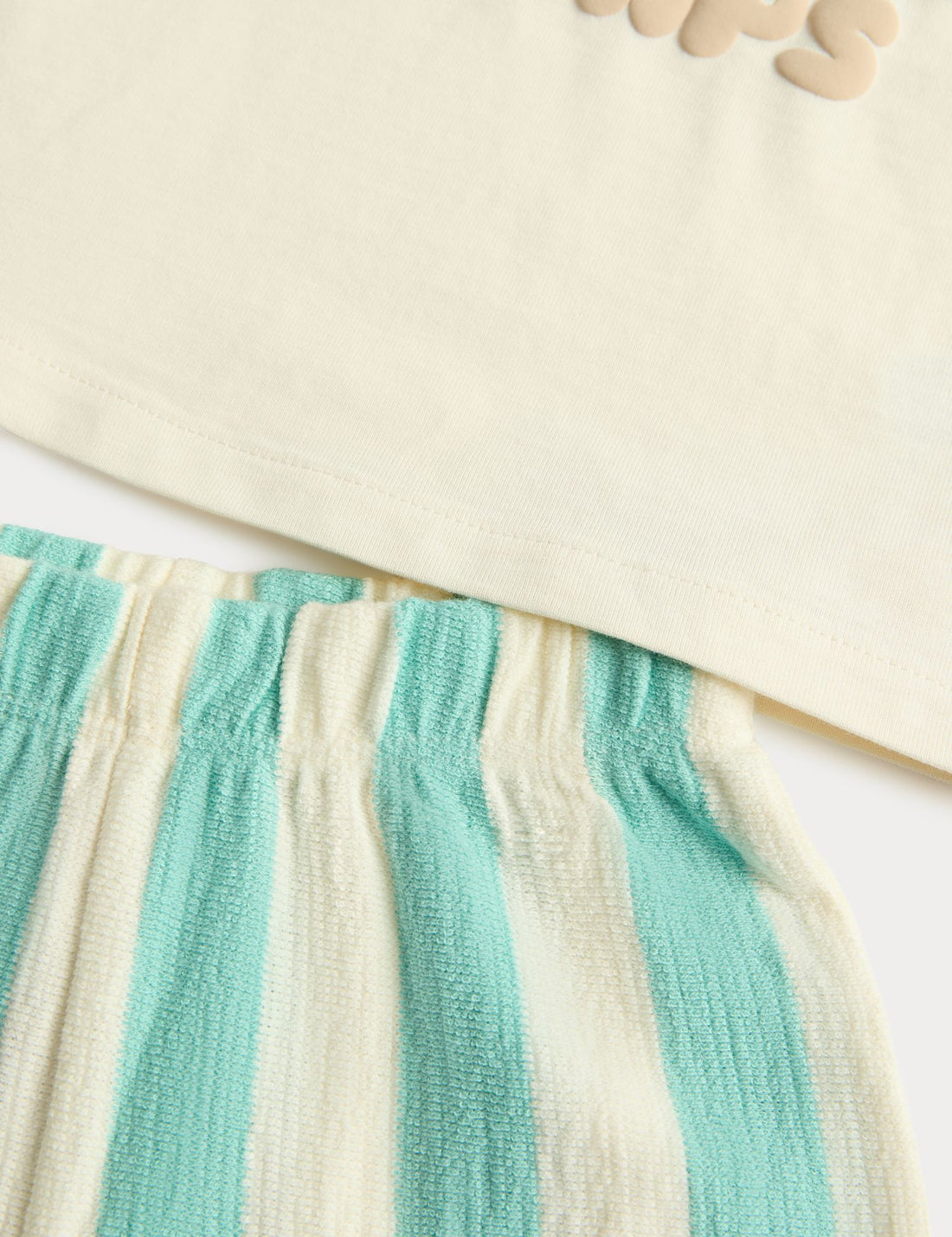 Pure Cotton Slogan Top &amp; Bottom Outfit (0-5 Yrs)