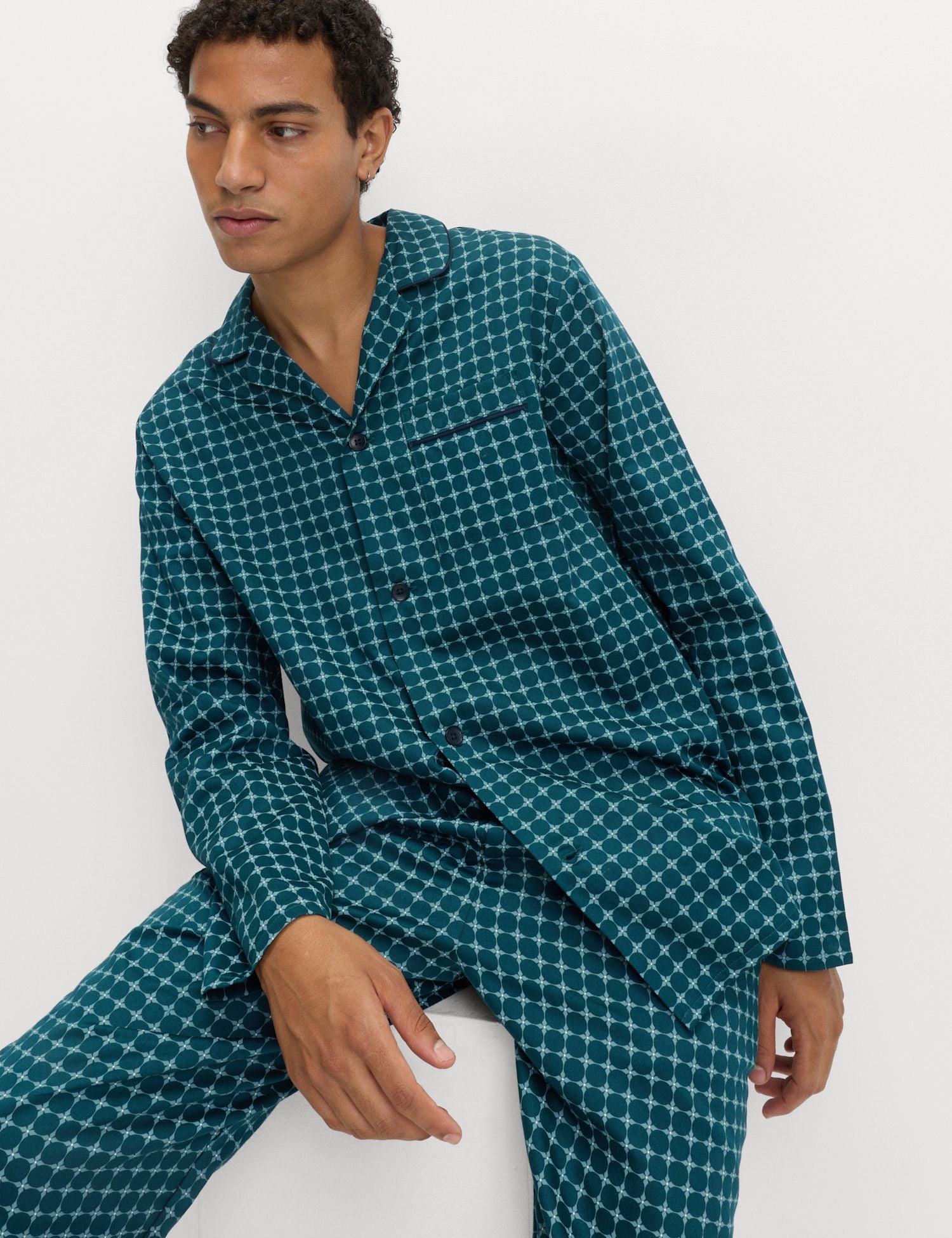 Pure Cotton Foulard Print Pyjama Set