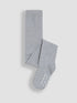 JoJo Maman Bébé Marl Grey Cotton Rich Plain Tights - Size Up To 6 Months (50 - 68cm)