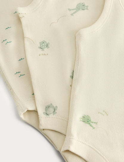 7 Pack Pure Cotton Unisex Bodysuits (7lbs-3 Yrs)