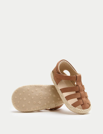 Baby Fisherman Pram Sandals (0-18 Mths) - TAN / 12-18 Months