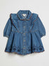 River Island Blue Denim Button Down Dress