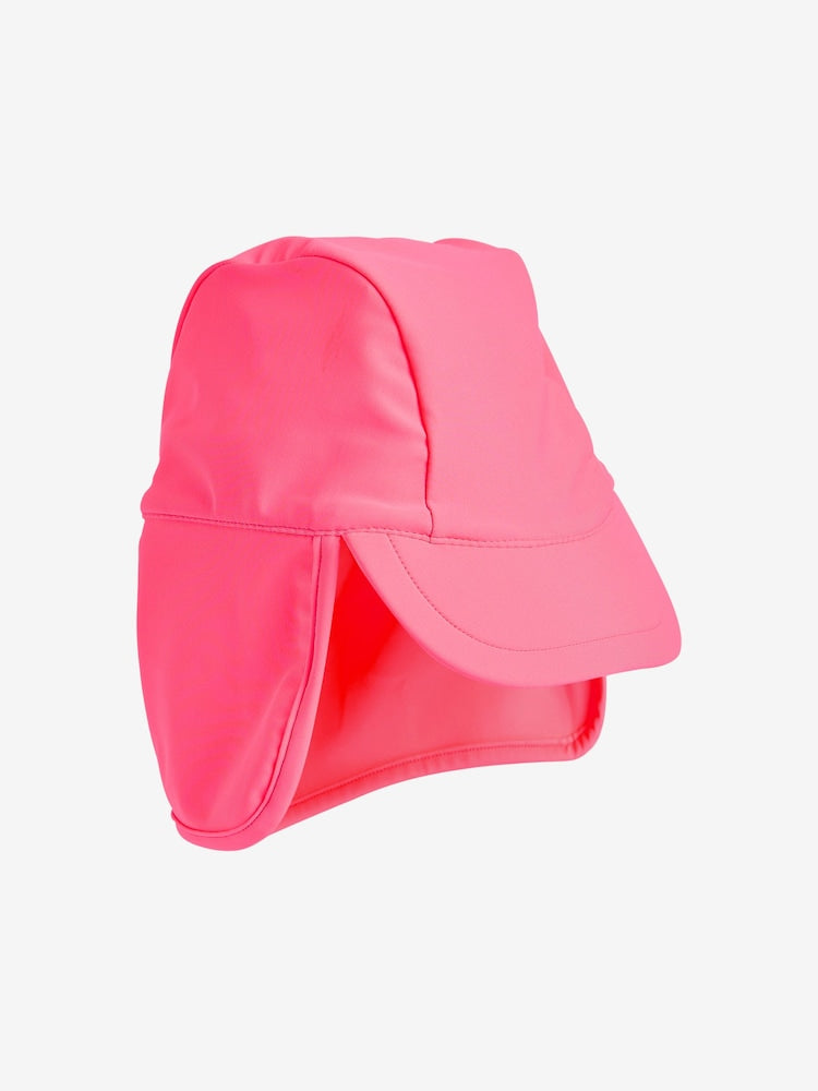 Bright Pink Swim Legionnaire Hat (3mths-10yrs) - Size 3-9 Months (62-74cm)
