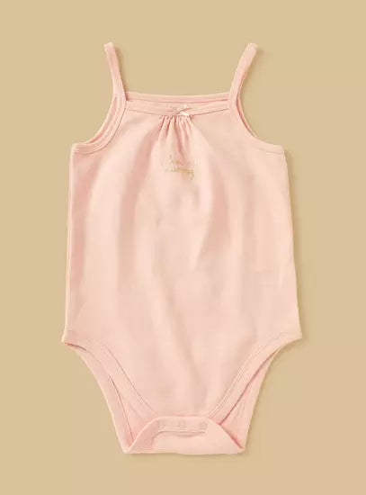 Pack of 3 - Printed Strappy Bodysuit