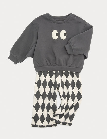 Cotton Rich Top &amp; Bottom Outfit (0-5 Yrs)