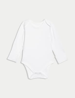7 Pack Pure Cotton Long Sleeve Bodysuits (5lbs-3 Yrs)