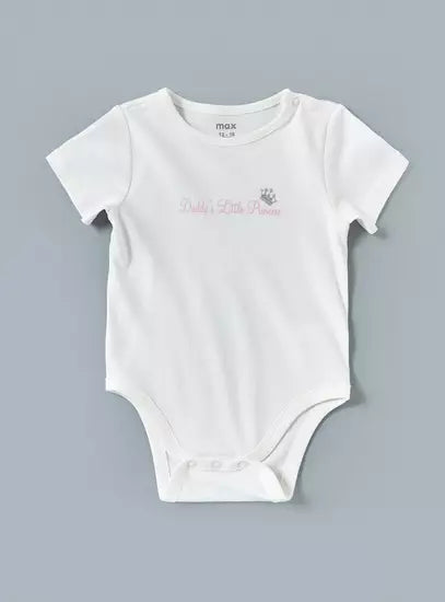 Pack of 5 - Floral Print Cotton Bodysuit