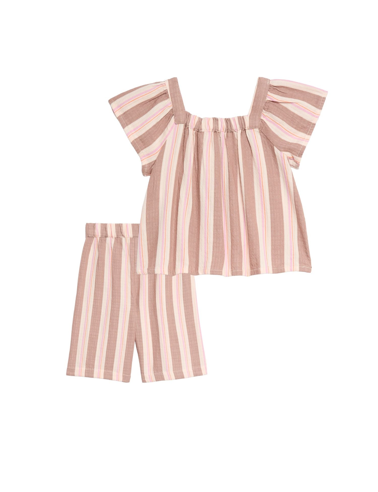 2 Piece Pure Cotton Stripe Outfit (0-5 Yrs)