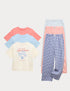 3 Pack Pure Cotton Coastal Graphic Pyjama Sets (6-16 Yrs)