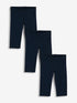 Navy Blue 3 Pack Cropped Leggings (3-16yrs) - Size 3 Years (98cm) - Navy Blue