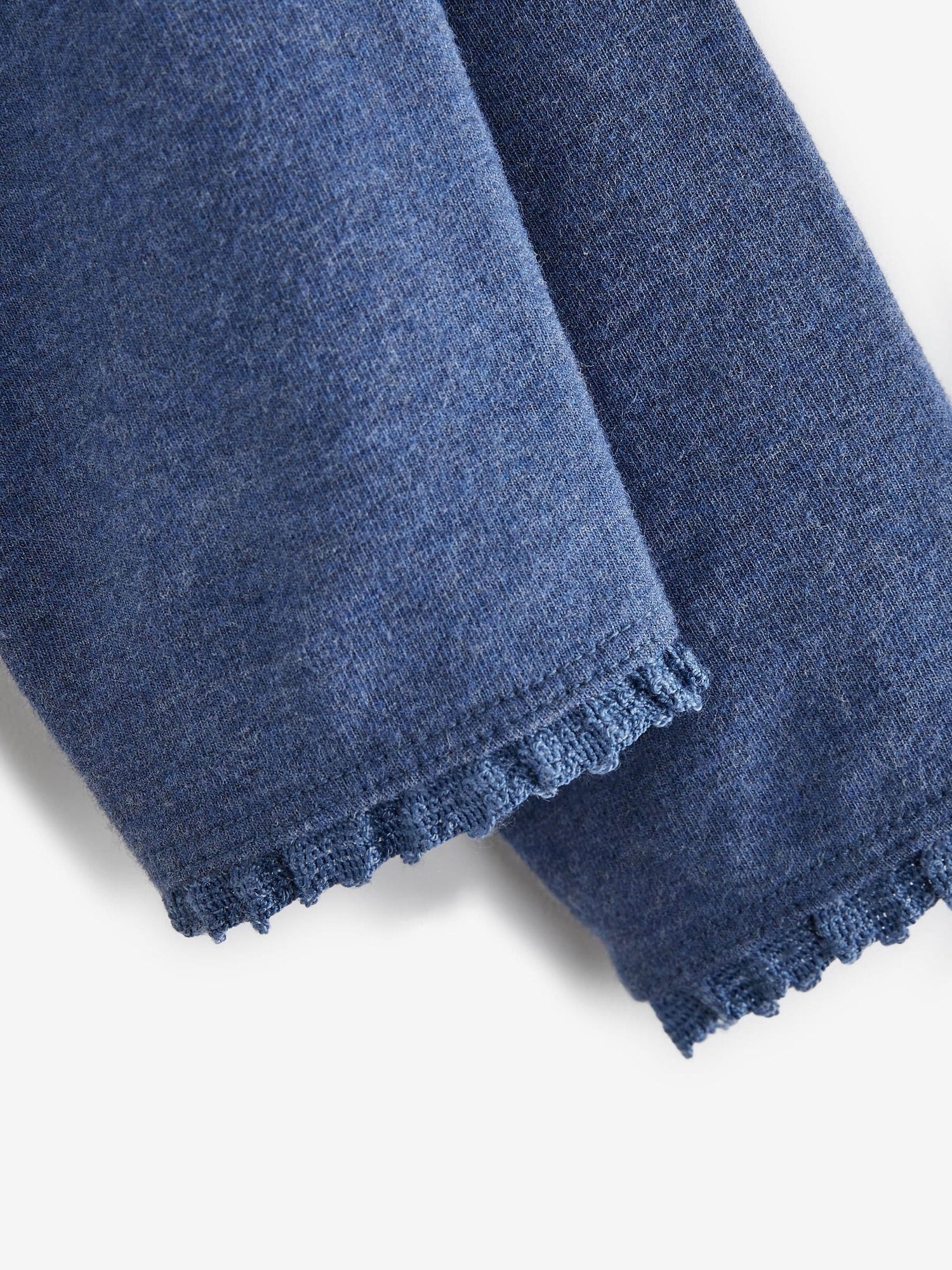 Blue Denim Lace Trim Leggings (3mths-7yrs) - Size 3-6 Months (62-68cm)