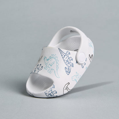 Dinosaur Print Clogs with Backstrap