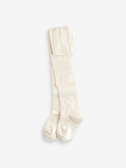 Pink Cream and Dark Grey 3 Pack Cotton Rich Tights - Size Up To 6 Months (50 - 68cm)