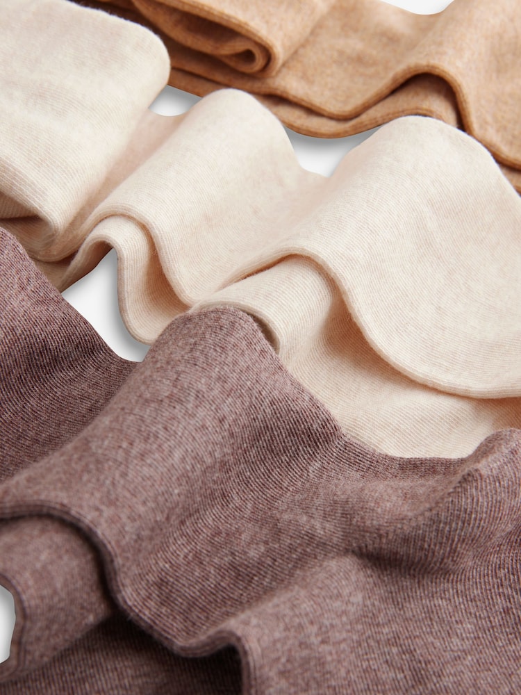 Cream/Neutral 3 Pack Cotton Rich Tights - Size Up To 6 Months (50 - 68cm)