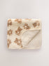 Cream Bear Fleece Baby Blanket - Size ONE - Cream Bear
