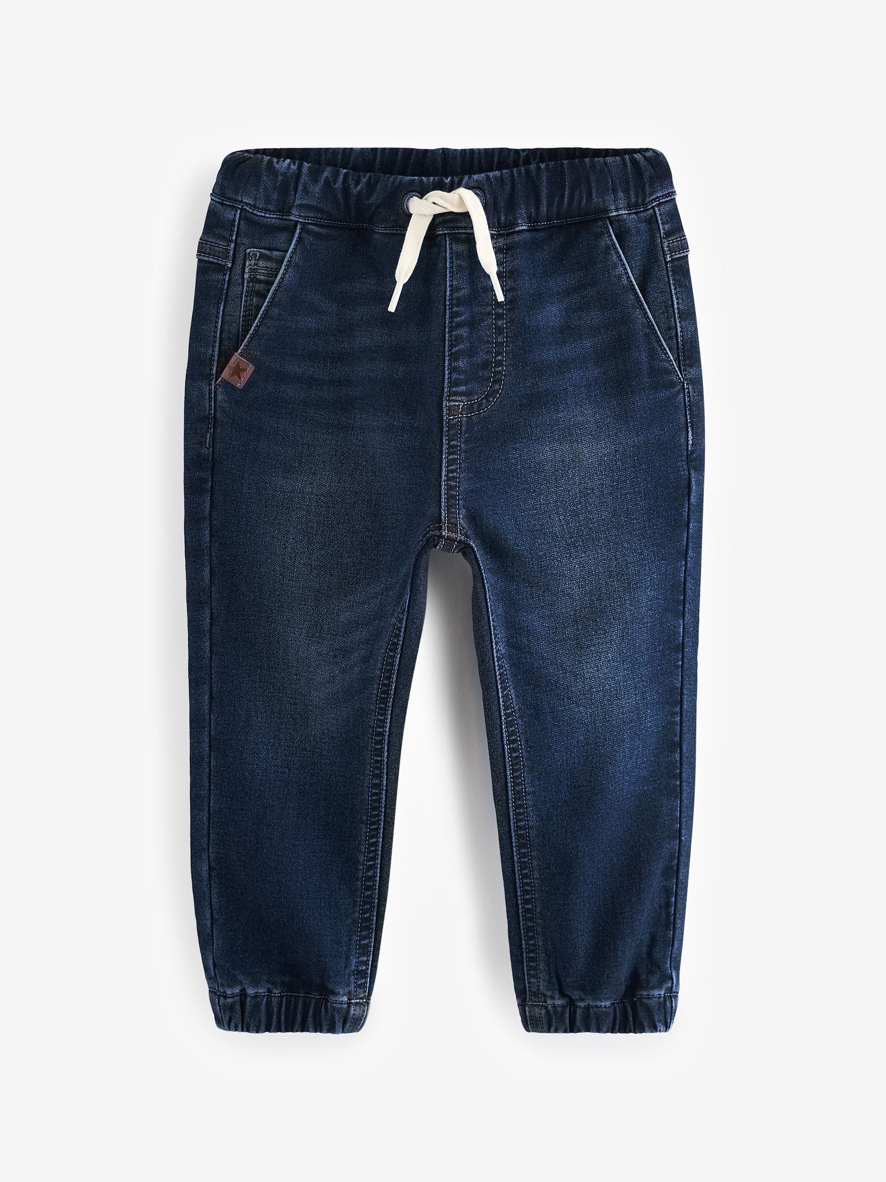 Dark Blue Regular Fit Joggers Jeans With Comfort Stretch (3mths-7yrs) - Size 3-6 Months (62-68cm) - Default 1