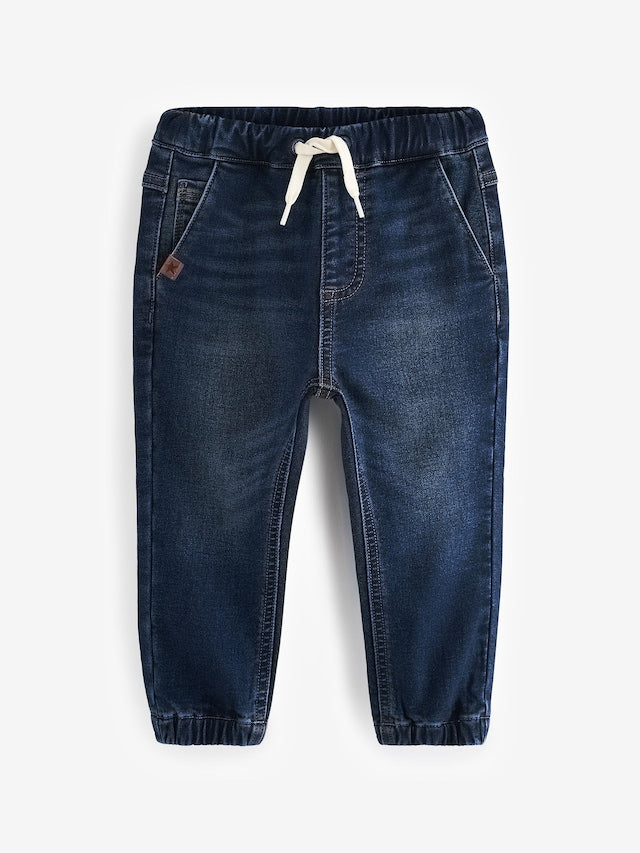 Dark Blue Regular Fit Joggers Jeans With Comfort Stretch (3mths-7yrs) - Size 3-6 Months (62-68cm)