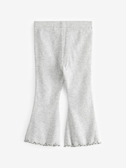 Grey Rib Flare Leggings (3mths-7yrs) - Size 3-6 Months (62-68cm)