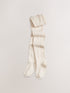 Oatmeal Cream Regular Length Cotton Rich Cable Tights - Size Up To 6 Months (50 - 68cm)
