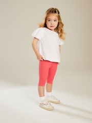 Bright Pink Cropped Leggings (3mths-7yrs) - Size 3-6 Months (62-68cm)
