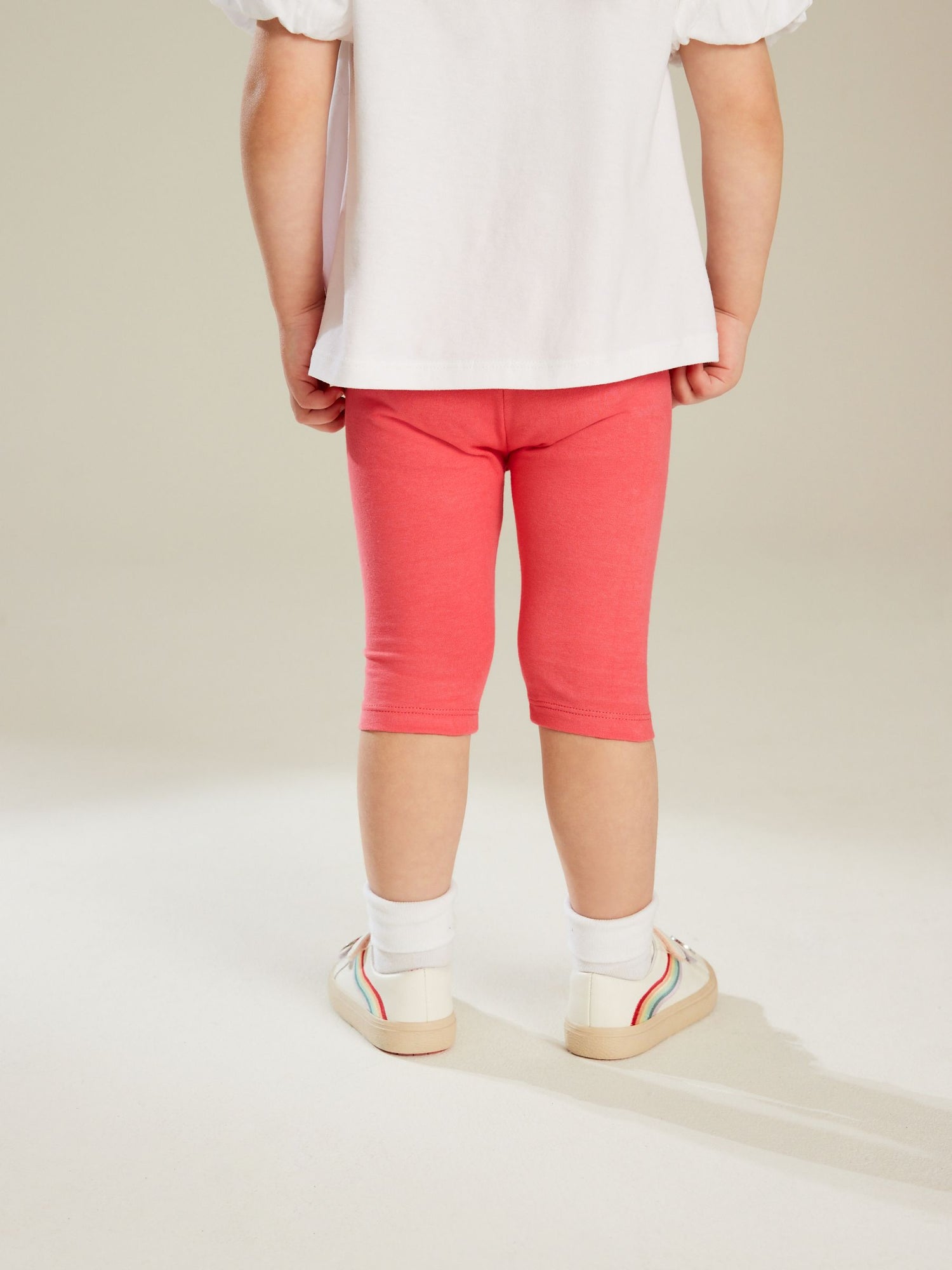 Bright Pink Cropped Leggings (3mths-7yrs) - Size 3-6 Months (62-68cm)