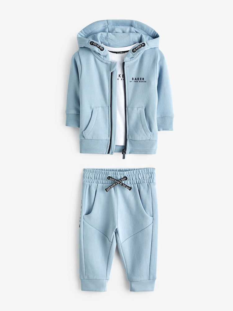 Blue Tracksuit Set 3 Piece