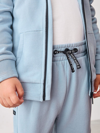 Blue Tracksuit Set 3 Piece