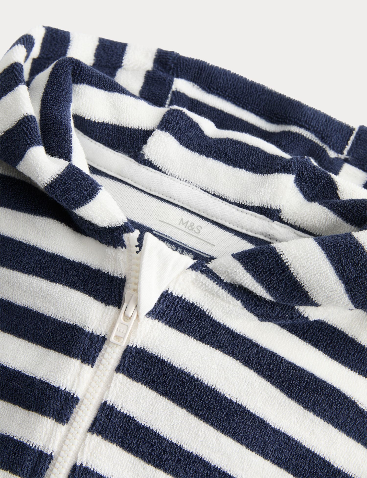 Pure Cotton Striped Towelling All in One (0-3 Yrs)