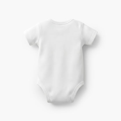 Juniors Solid Bodysuit with Round Neck and Short Sleeves