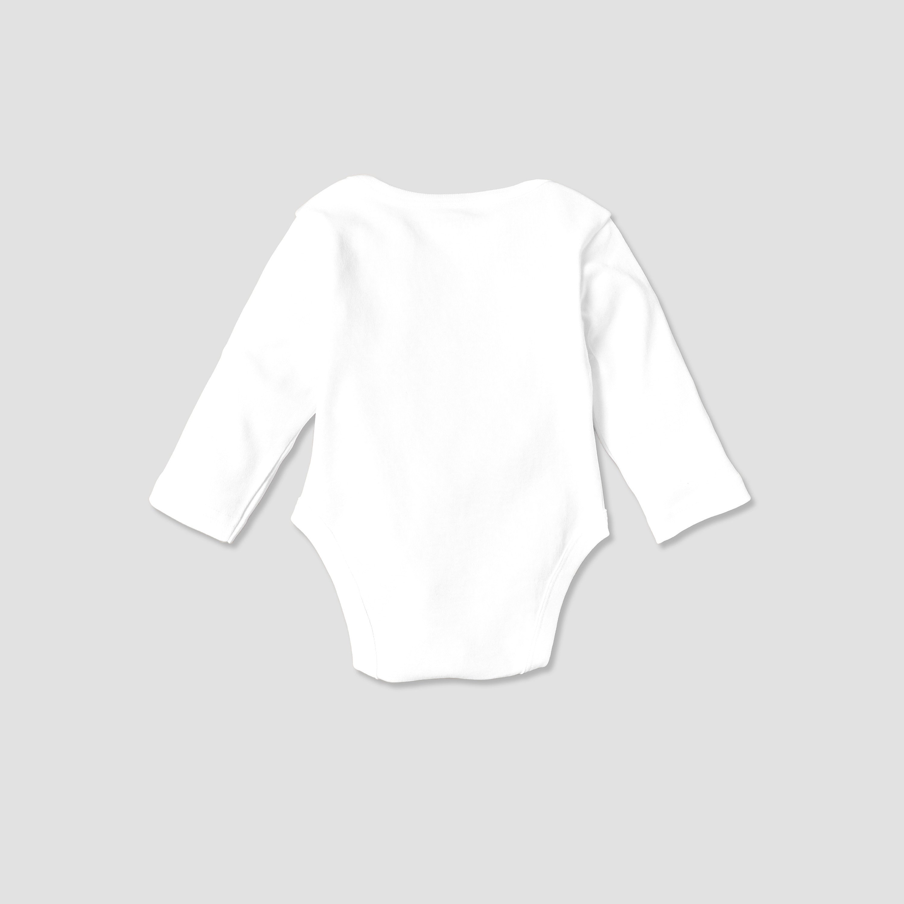Juniors Solid Bodysuit with Round Neck and Long Sleeves